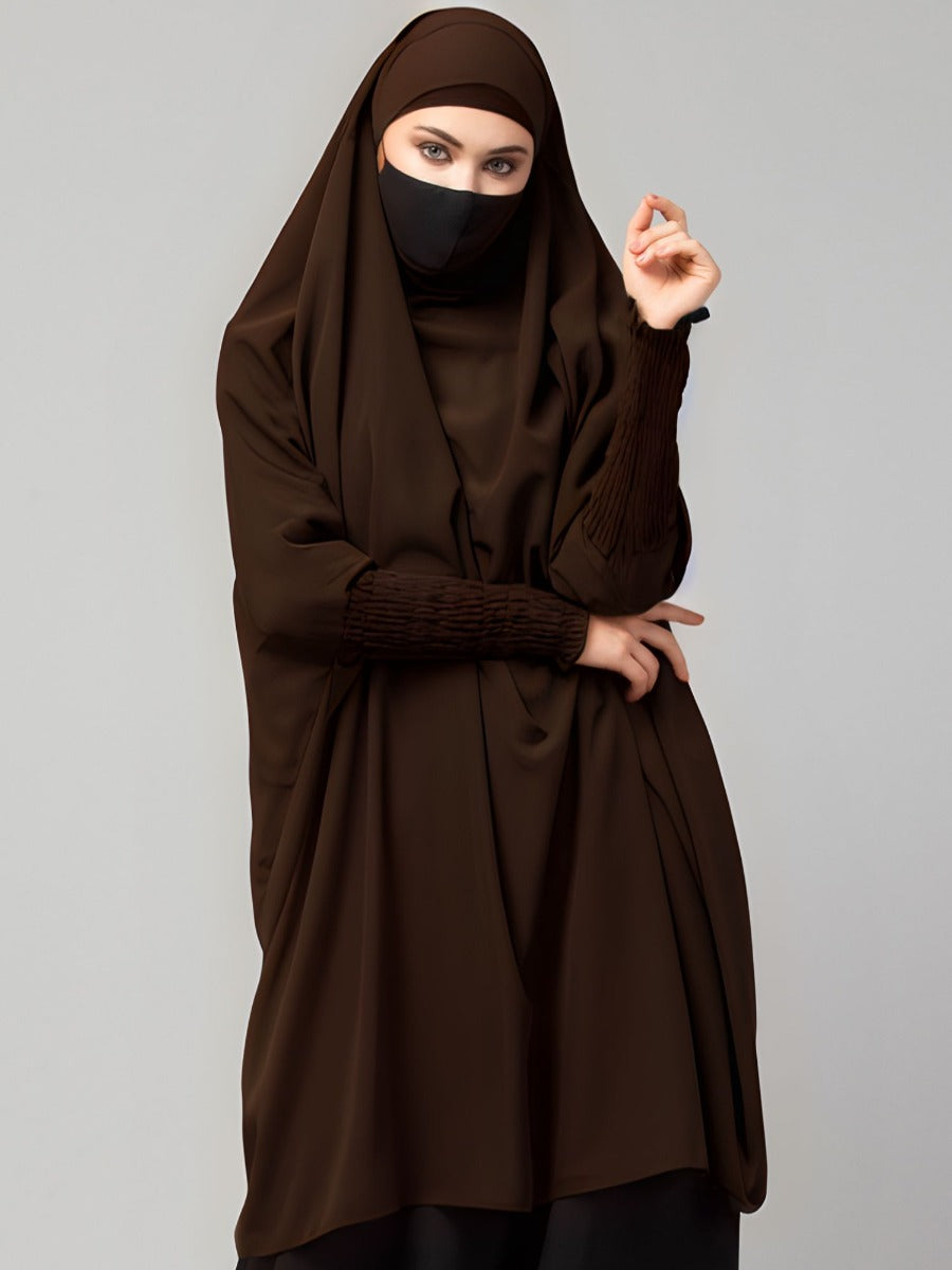Khimar-Long Prayer Hijab With Mouth-Piece