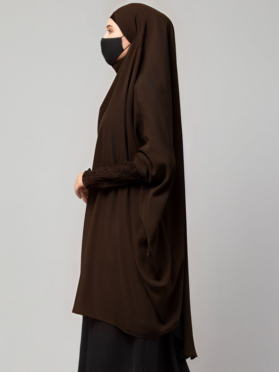 Khimar-Long Prayer Hijab With Mouth-Piece