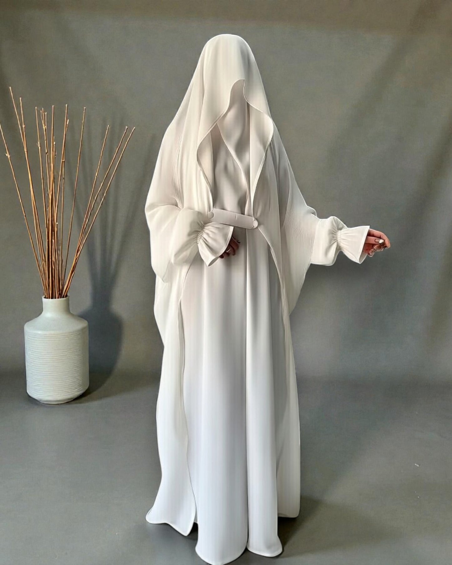 Graceful Saudi Jilbab Abaya in Premium Seltos Fabric