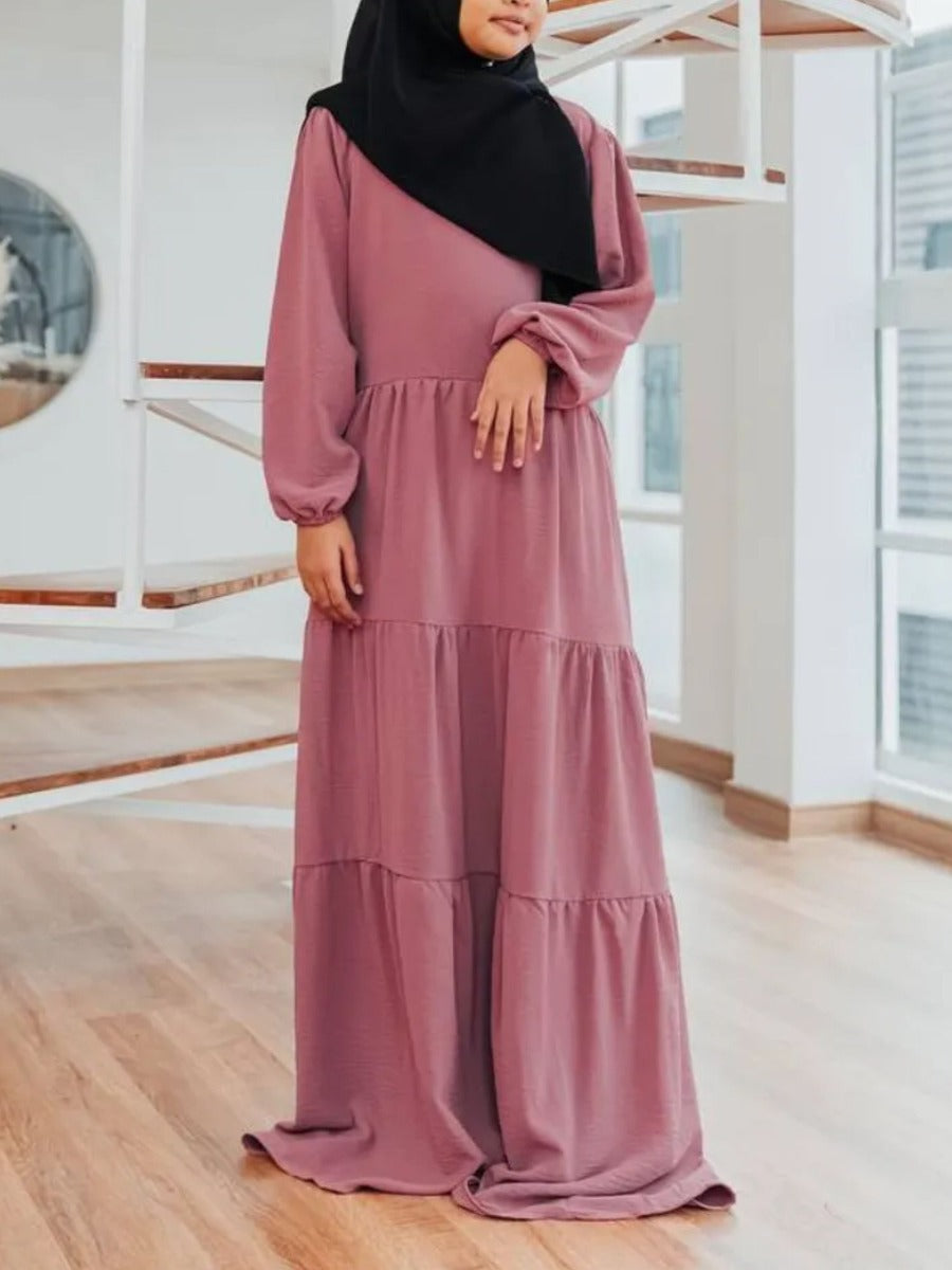Layers of Grace: Multi-Layered Closed Abaya for Young Ones