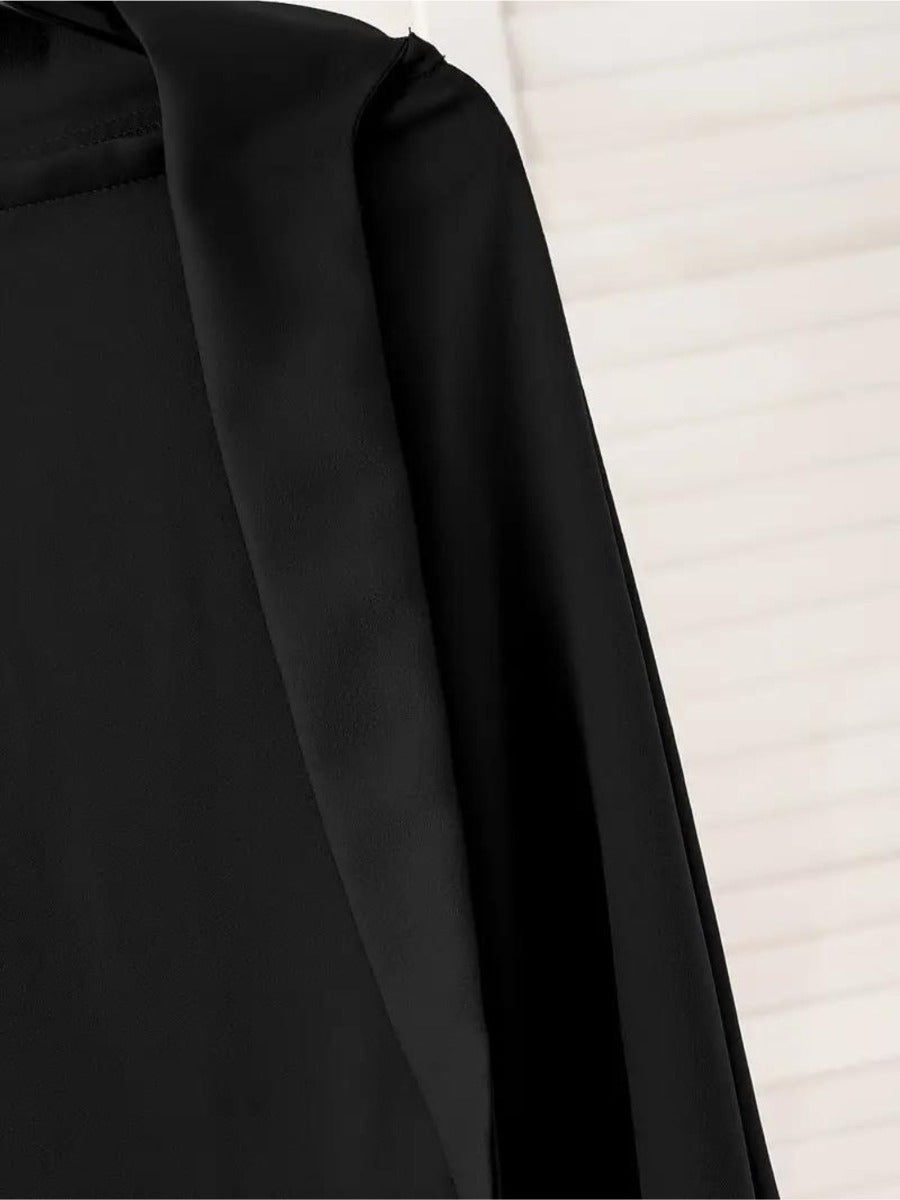 Two-Piece Abaya Set with Coordinated Sleeveless Khimar Hijab