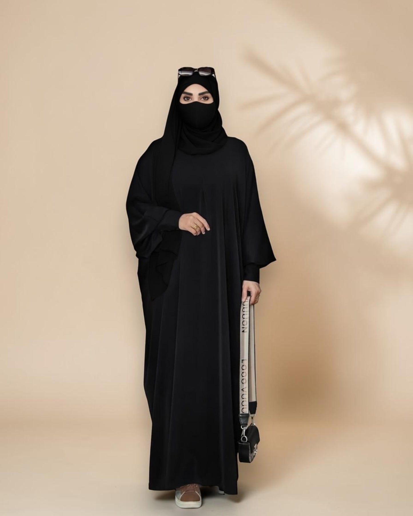 Black Kaftan Abaya with Cuff Sleeves