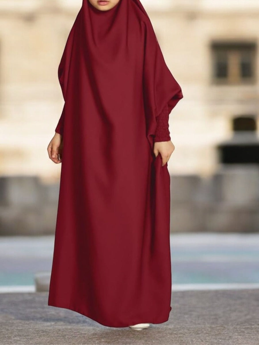 Nida Satin Full-Length Jilbab for Kids