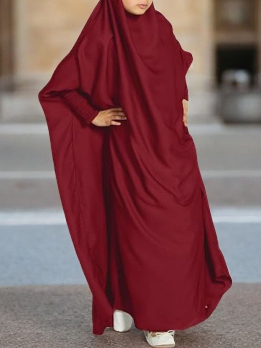Nida Satin Full-Length Jilbab for Kids
