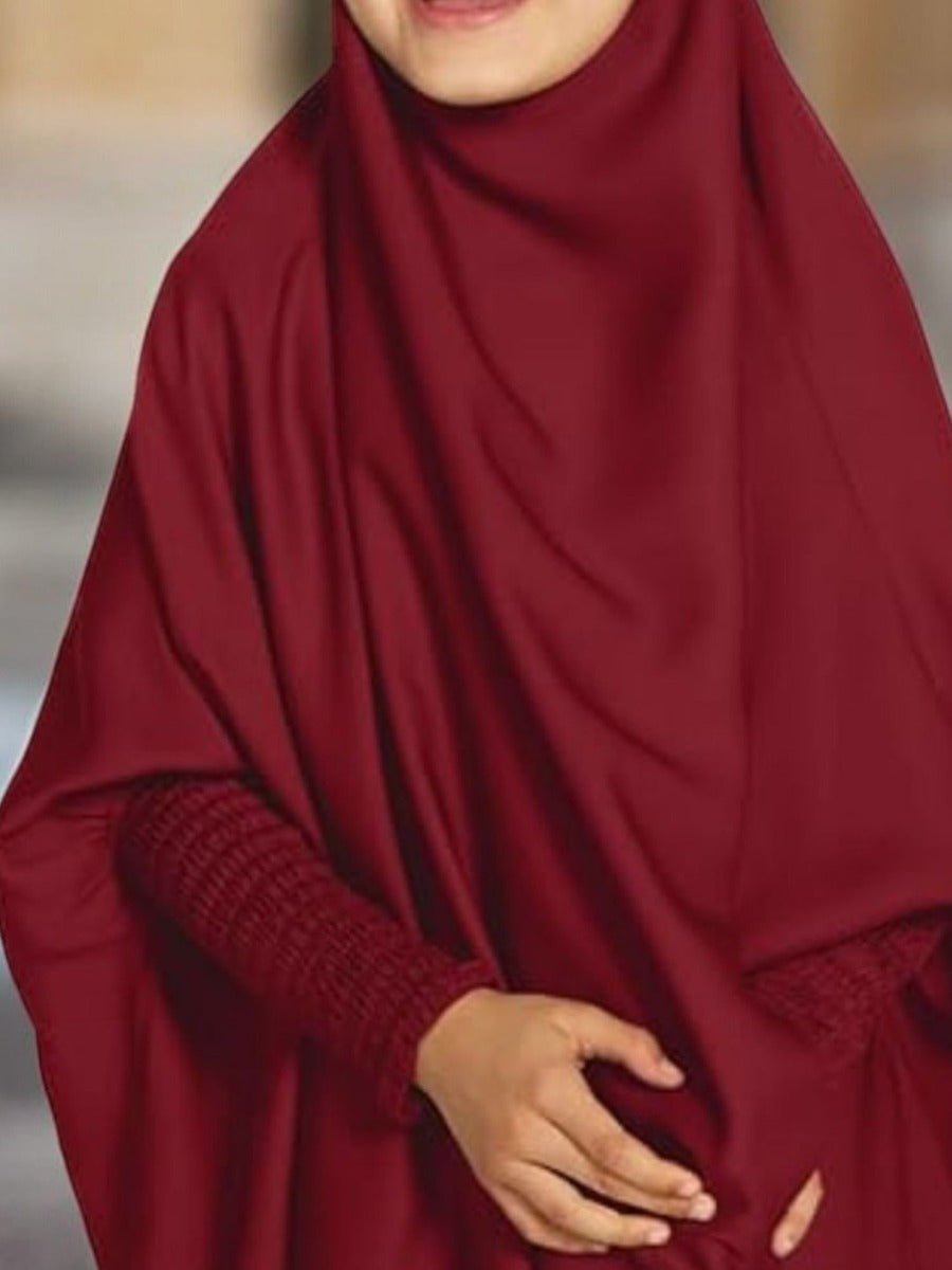 Nida Satin Full-Length Jilbab for Kids