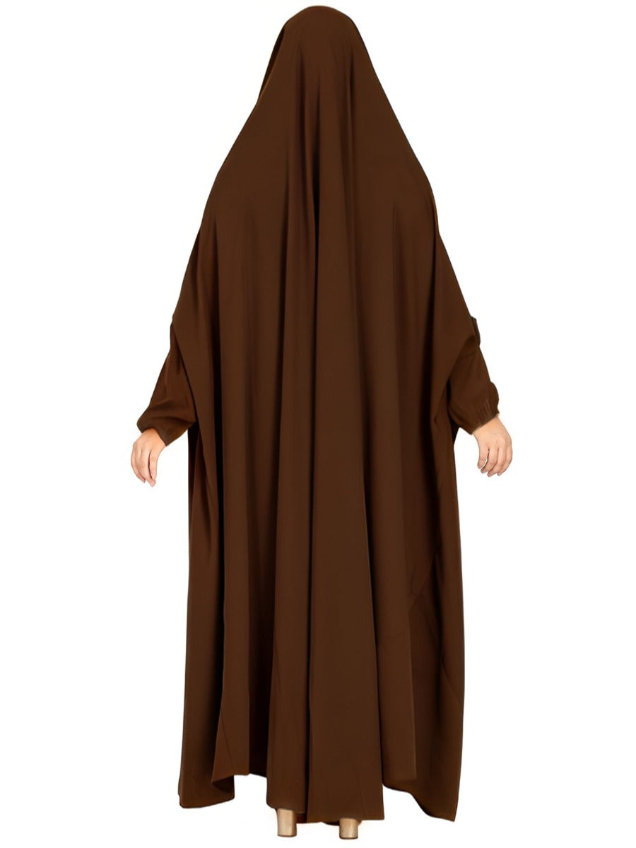 One Piece Prayer Jilbab With Adjustable Nose Piece
