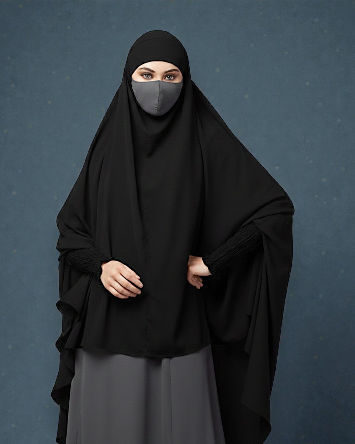 Khimar-Long Prayer Hijab With Mouth-Piece