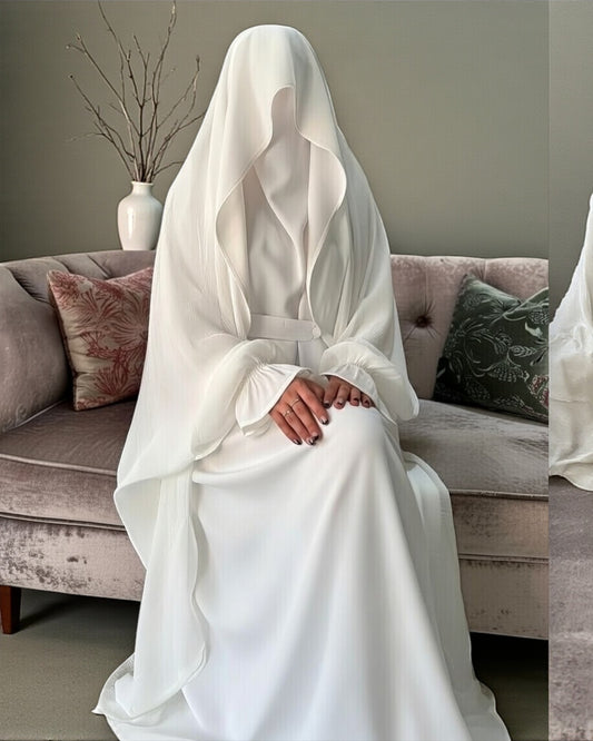 Graceful Saudi Jilbab Abaya in Premium Seltos Fabric