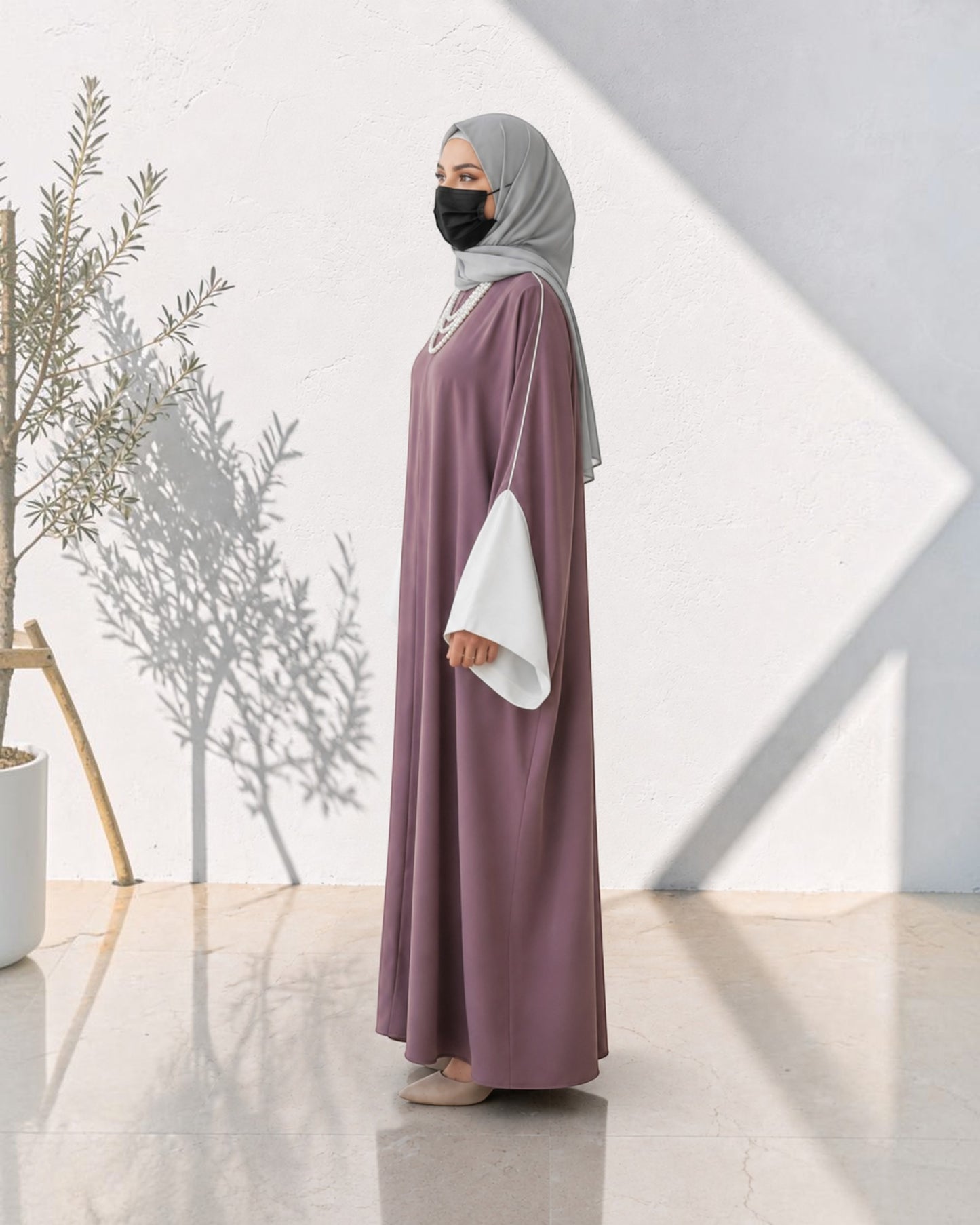 Free Size Kaftan Abaya with Matching Hijab | free-size-kaftan-abaya