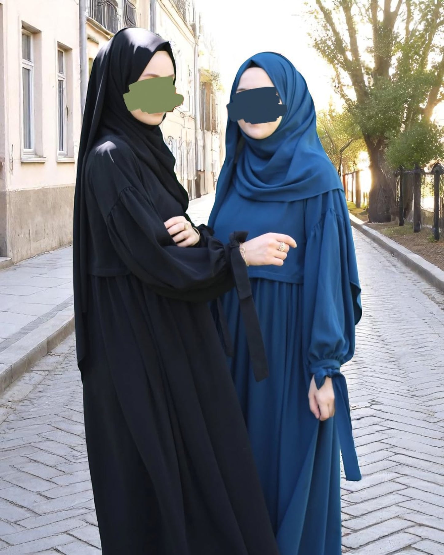 Maternity Firdaus Fabric Abaya with Full Zipper & Complimentary Hijab