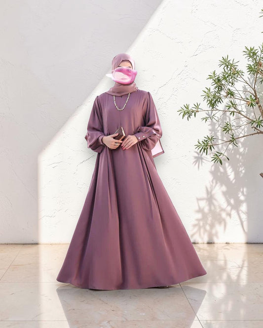 Absolute Designer Mahram-Abaya with Umbrella Flare Bottom and Balloon Sleeves