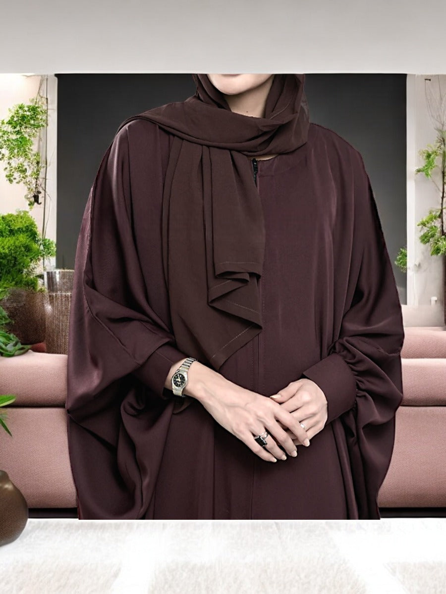 Bashariya Free Size Kaftan With Zipper Opening On Yoke.