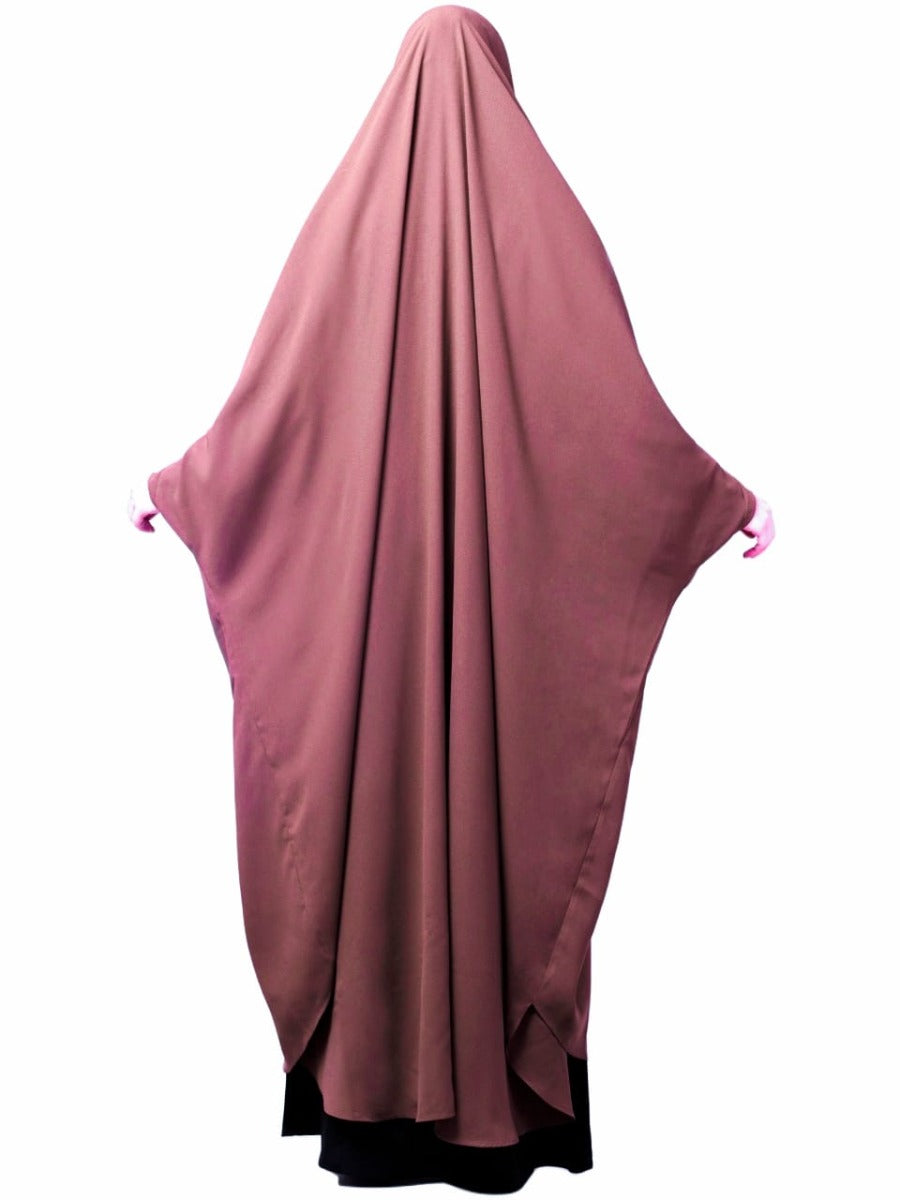 Full Length- Single Piece Jilbab With Adjustable Mouthpiece in Firdaus Fabric
