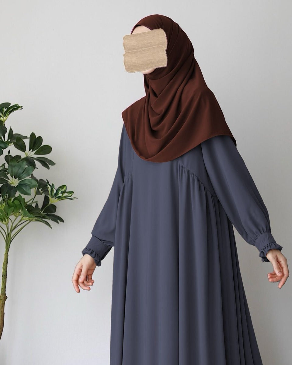 Turkish Style Closed Abaya with Extra Flare
