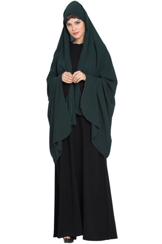Irani Chador with Detatchable Nose Piece-Made in Nida Matt