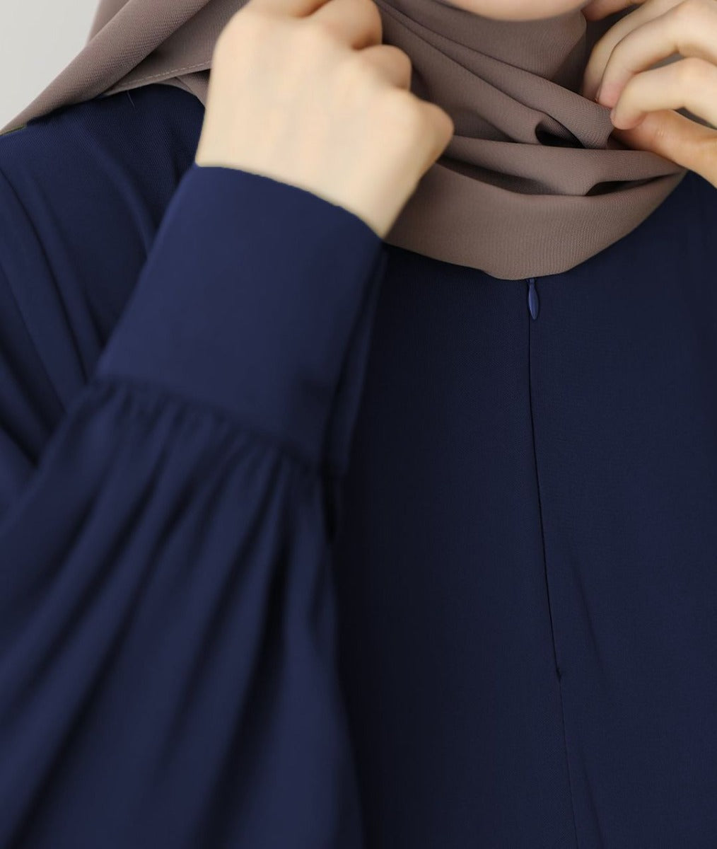 Turkish Style Abaya with Concealed Zipper