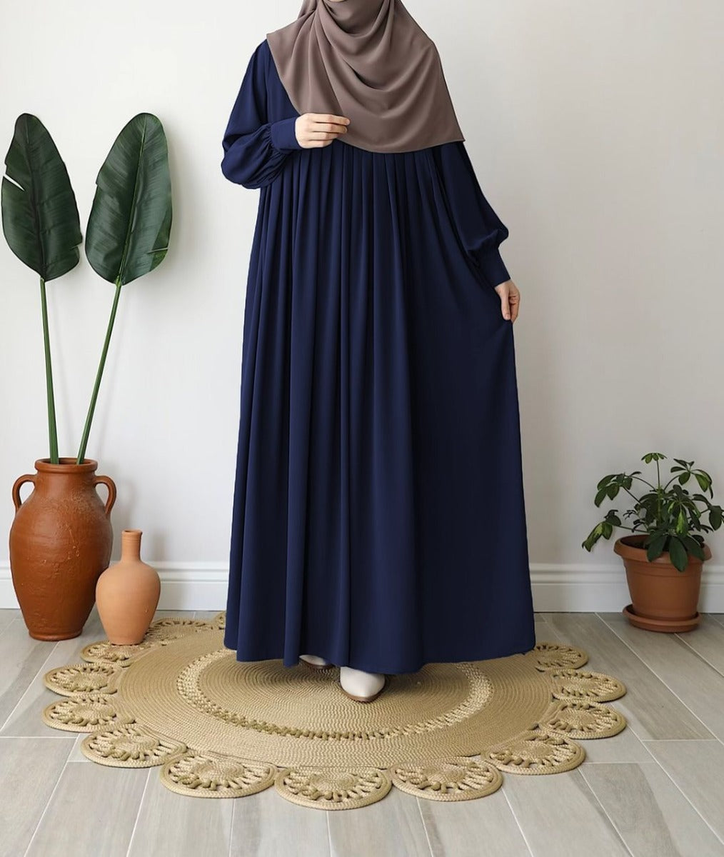Turkish Style Abaya with Concealed Zipper