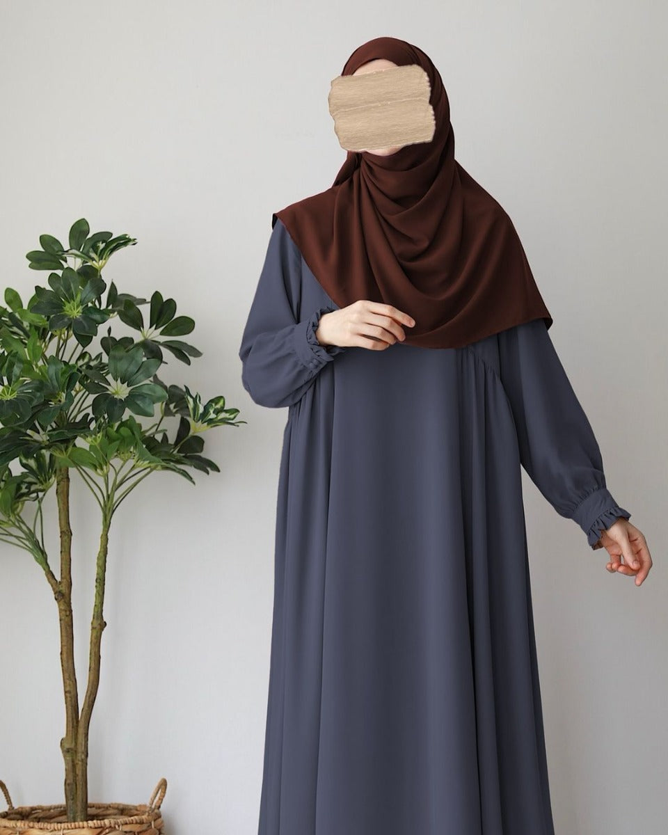 Turkish Style Closed Abaya with Extra Flare