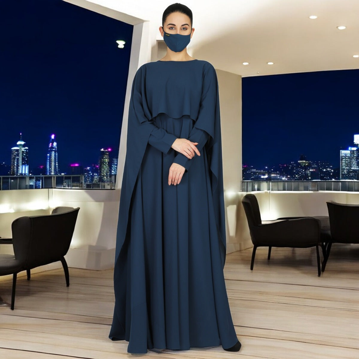 Princes Abaya Dress In Dual Layer