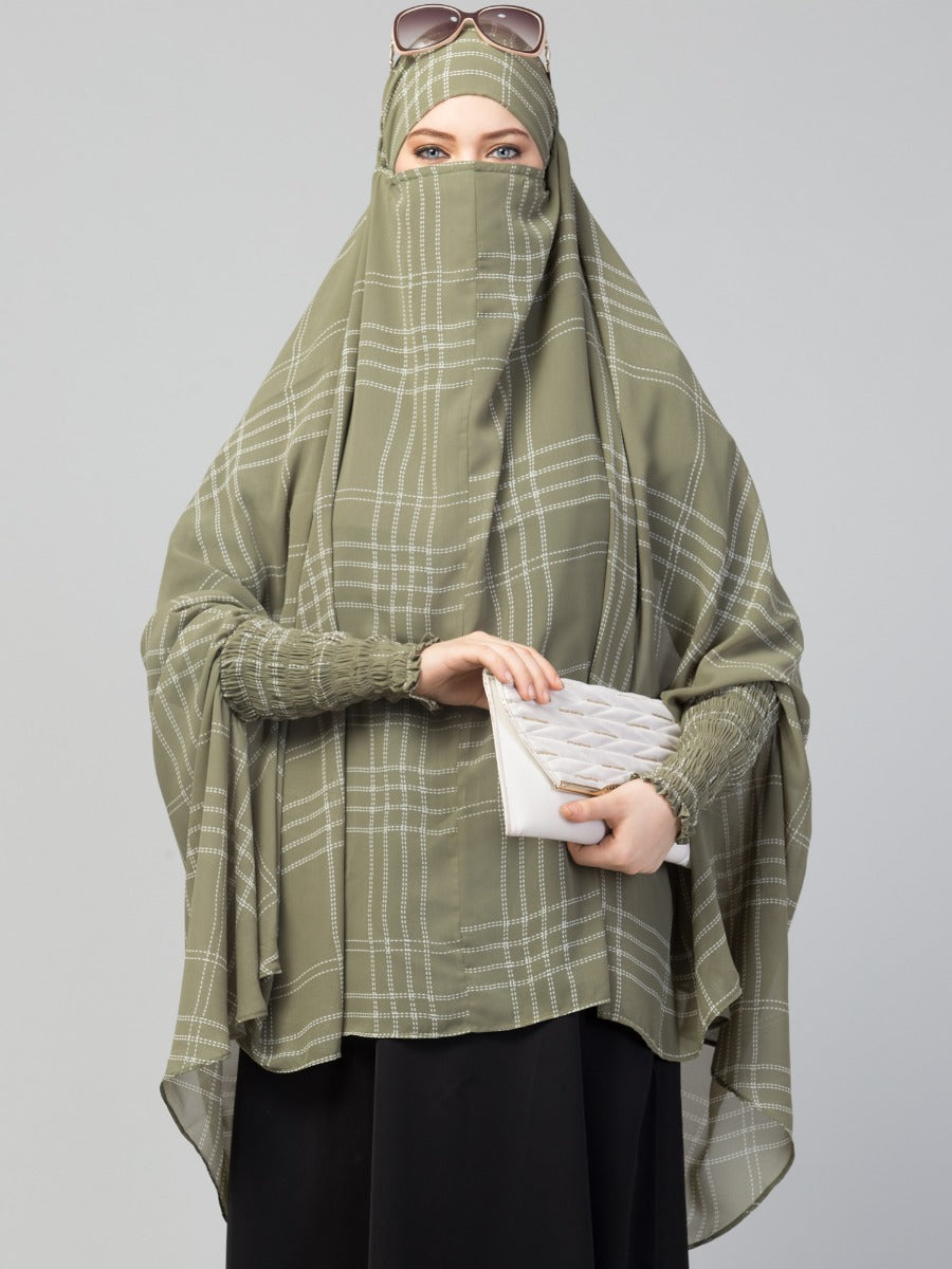 Full Size Georgette Khimar With Lining