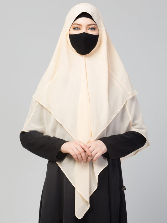 Triangular  Khimar In Layers
