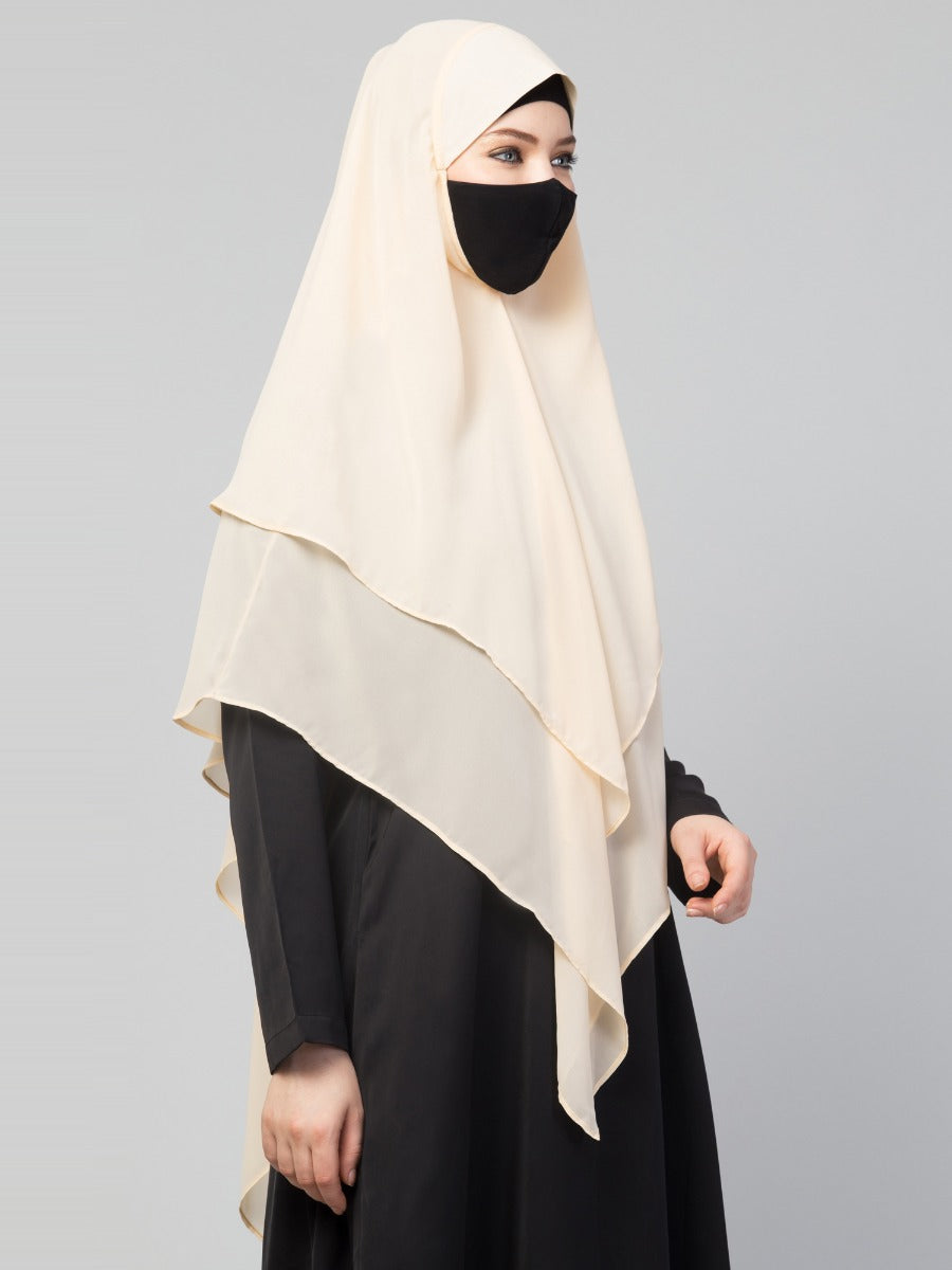 Triangular Khimar In Layers
