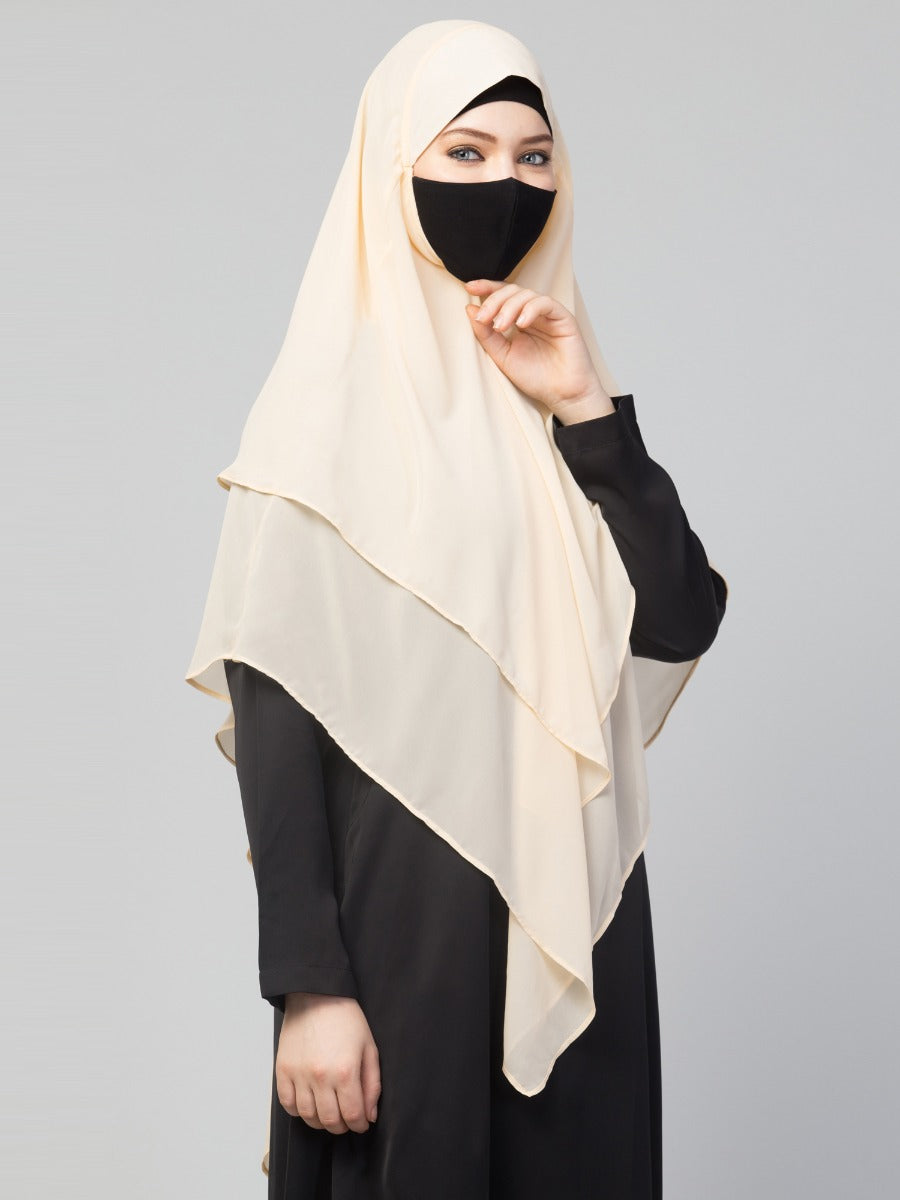 Triangular Khimar In Layers