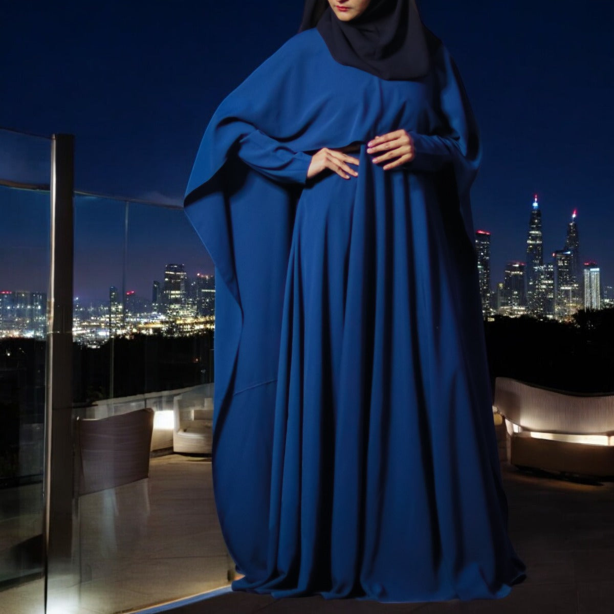 Princes Abaya Dress In Dual Layer
