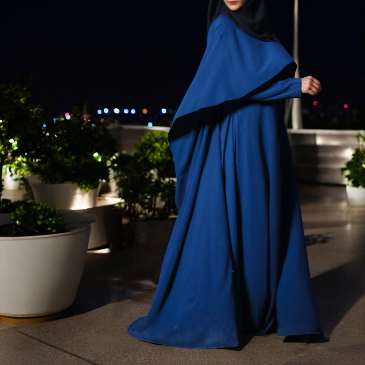 Princes Abaya Dress In Dual Layer