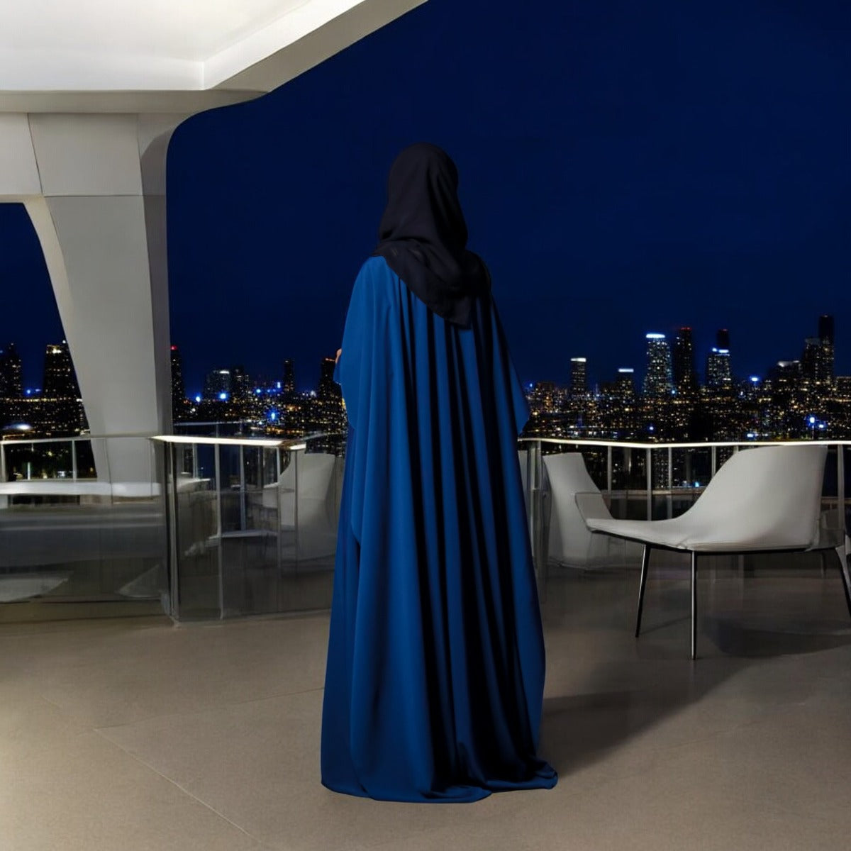 Princes Abaya Dress In Dual Layer