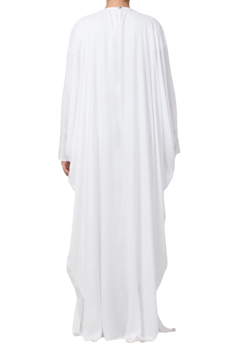 Stylish White Kaftan In Rayon Cotton fabric