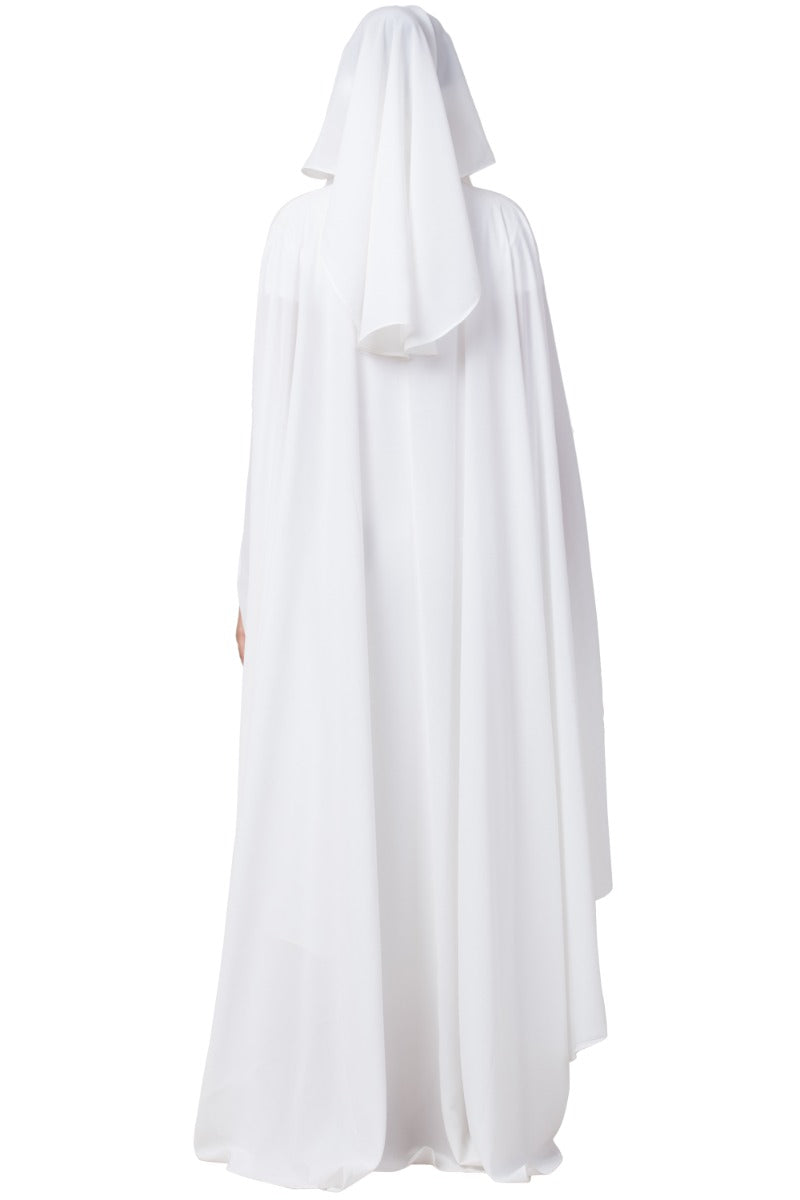 White Irani Kaftan and Naqaab Combo