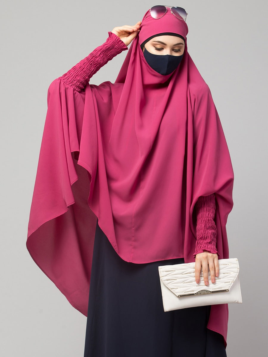 Khimar-Long Prayer Hijab With Mouth-Piece