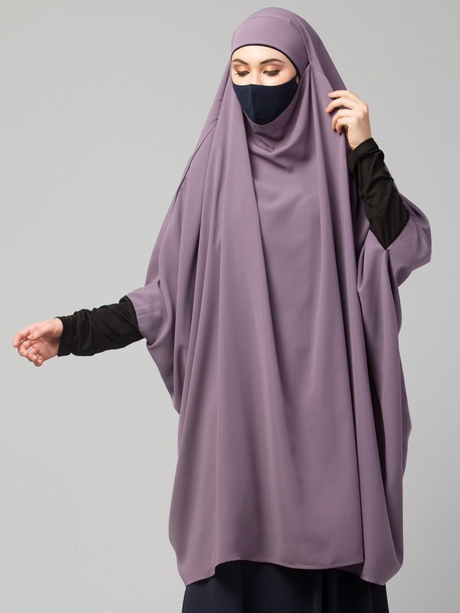 Khimar-Long Prayer Hijab With Mouth-Piece