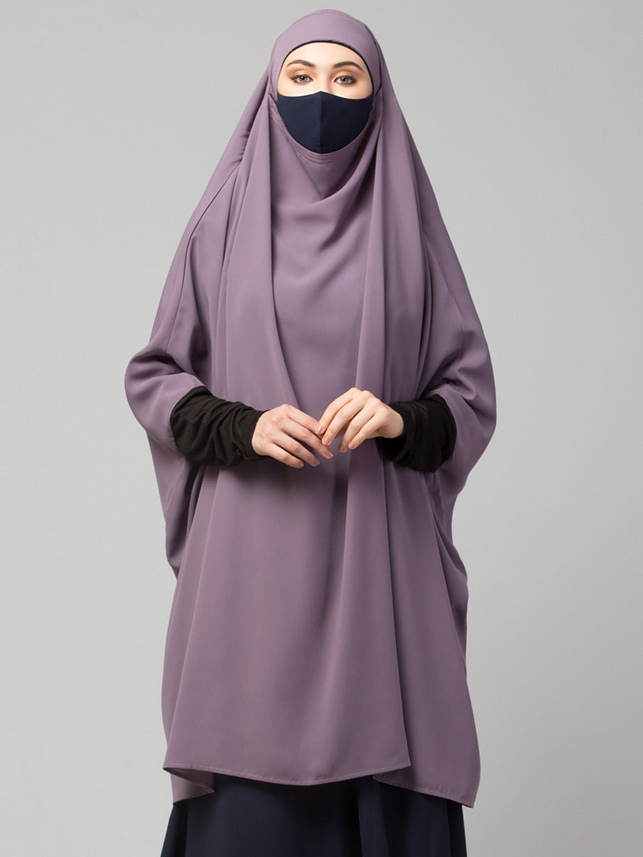 Khimar-Long Prayer Hijab With Mouth-Piece
