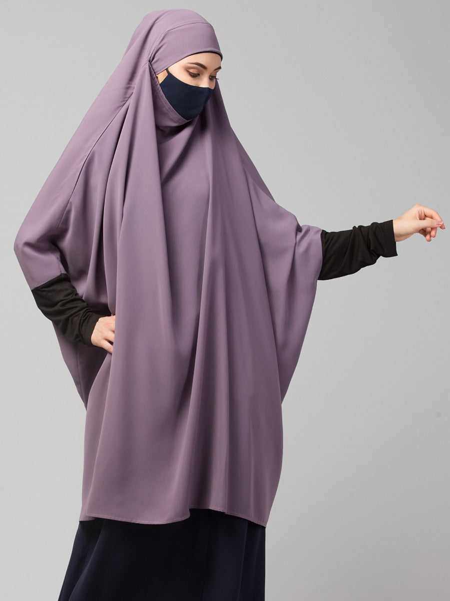 Khimar-Long Prayer Hijab With Mouth-Piece