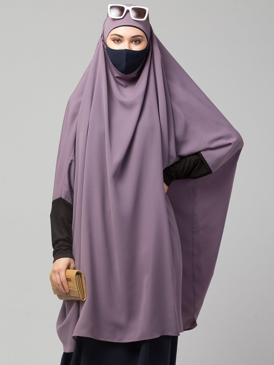 Khimar-Long Prayer Hijab With Mouth-Piece