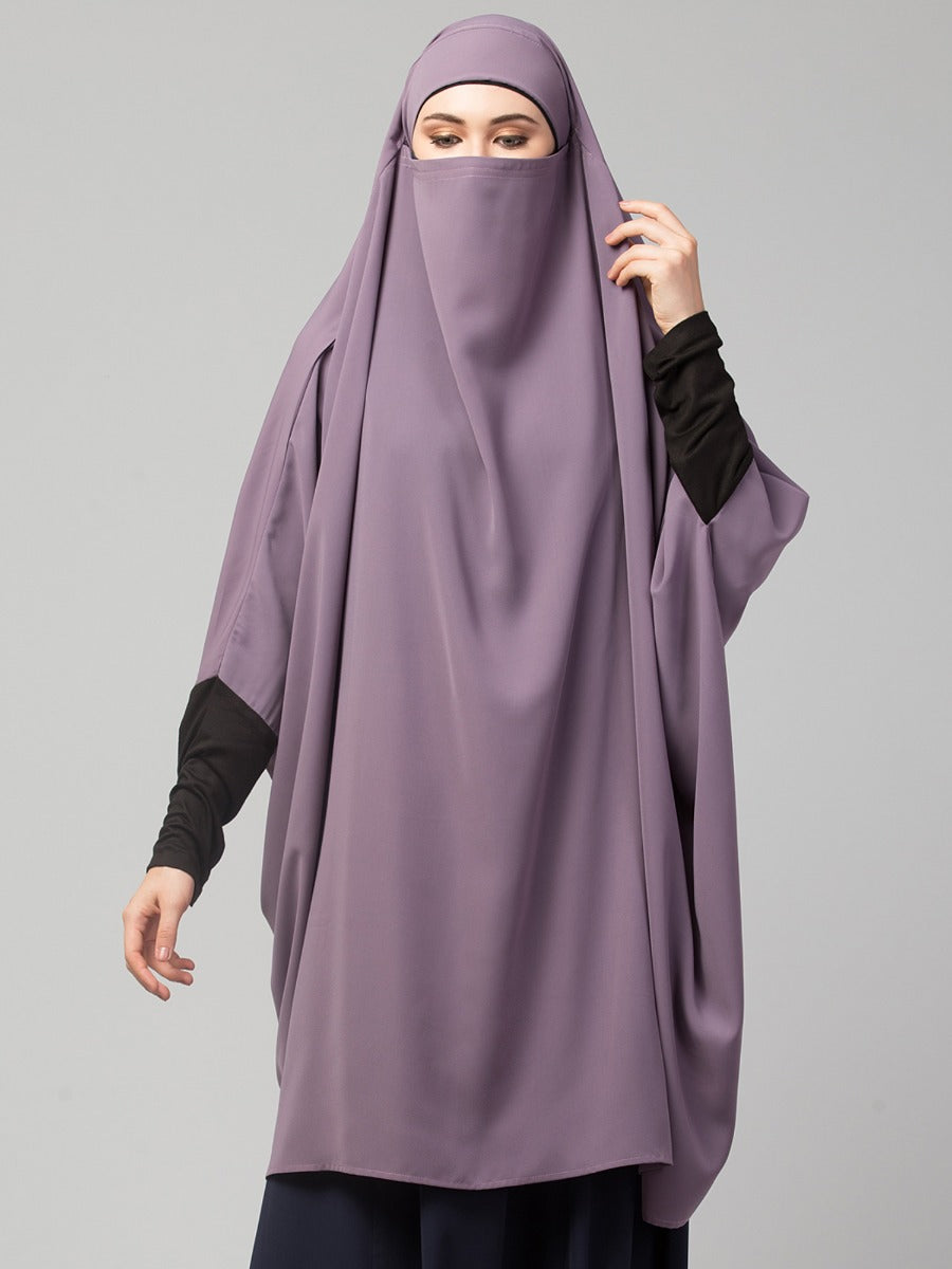 Khimar-Long Prayer Hijab With Mouth-Piece