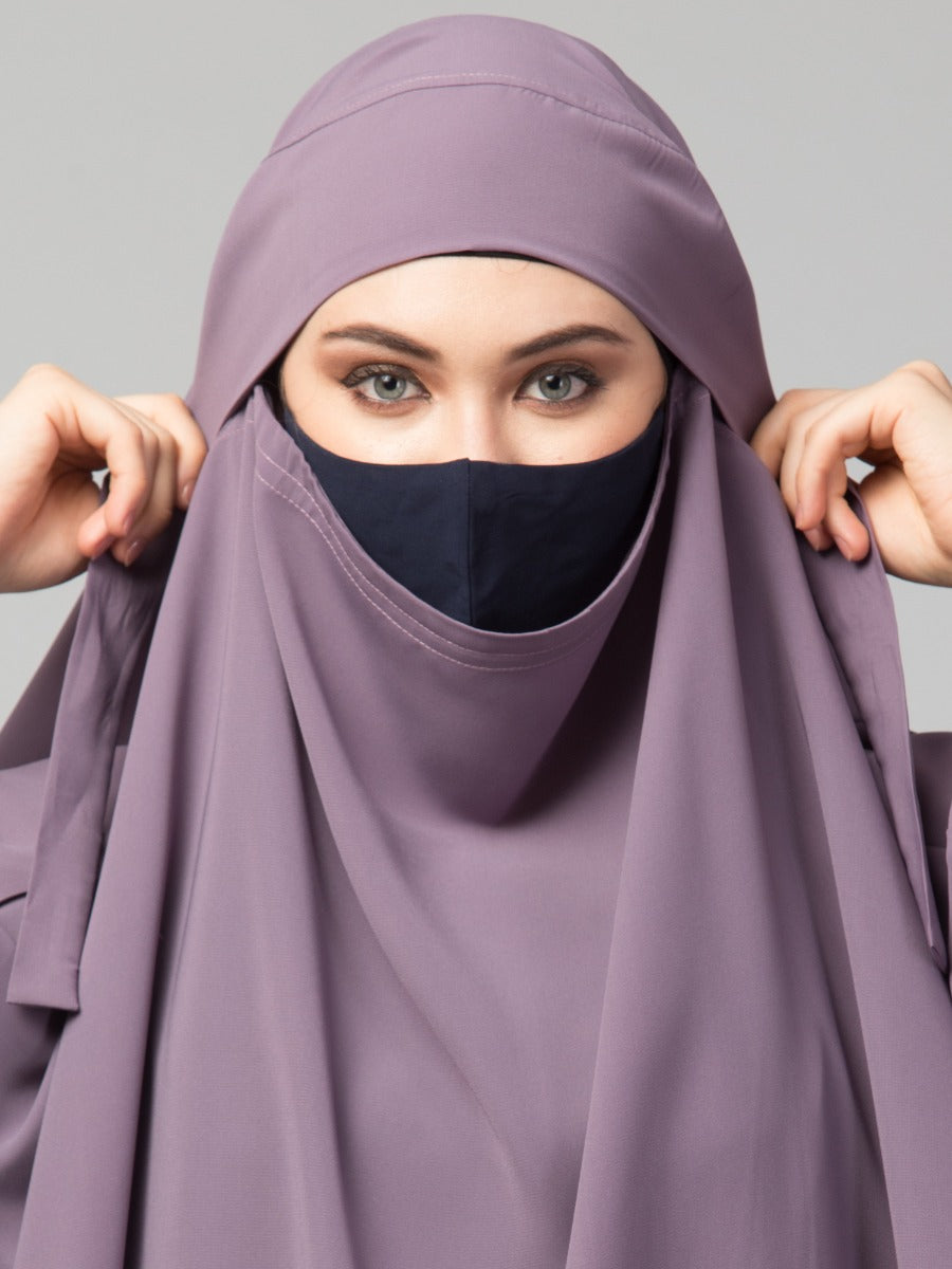 Khimar-Long Prayer Hijab With Mouth-Piece