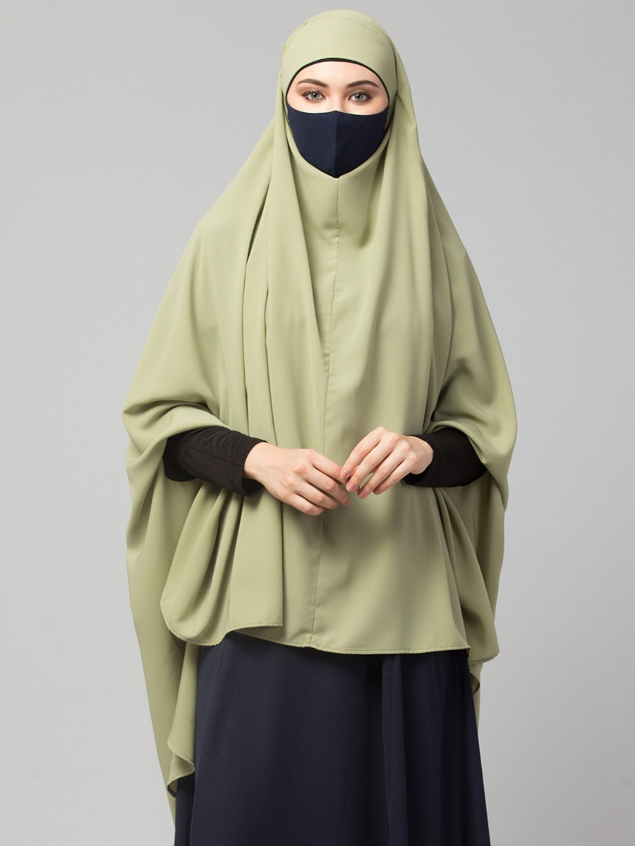 Khimar-Long Prayer Hijab With Mouth-Piece