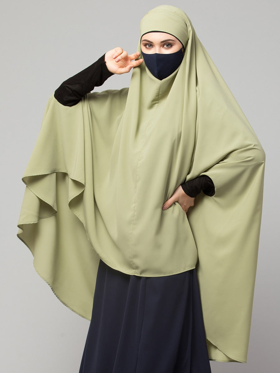 Khimar-Long Prayer Hijab With Mouth-Piece
