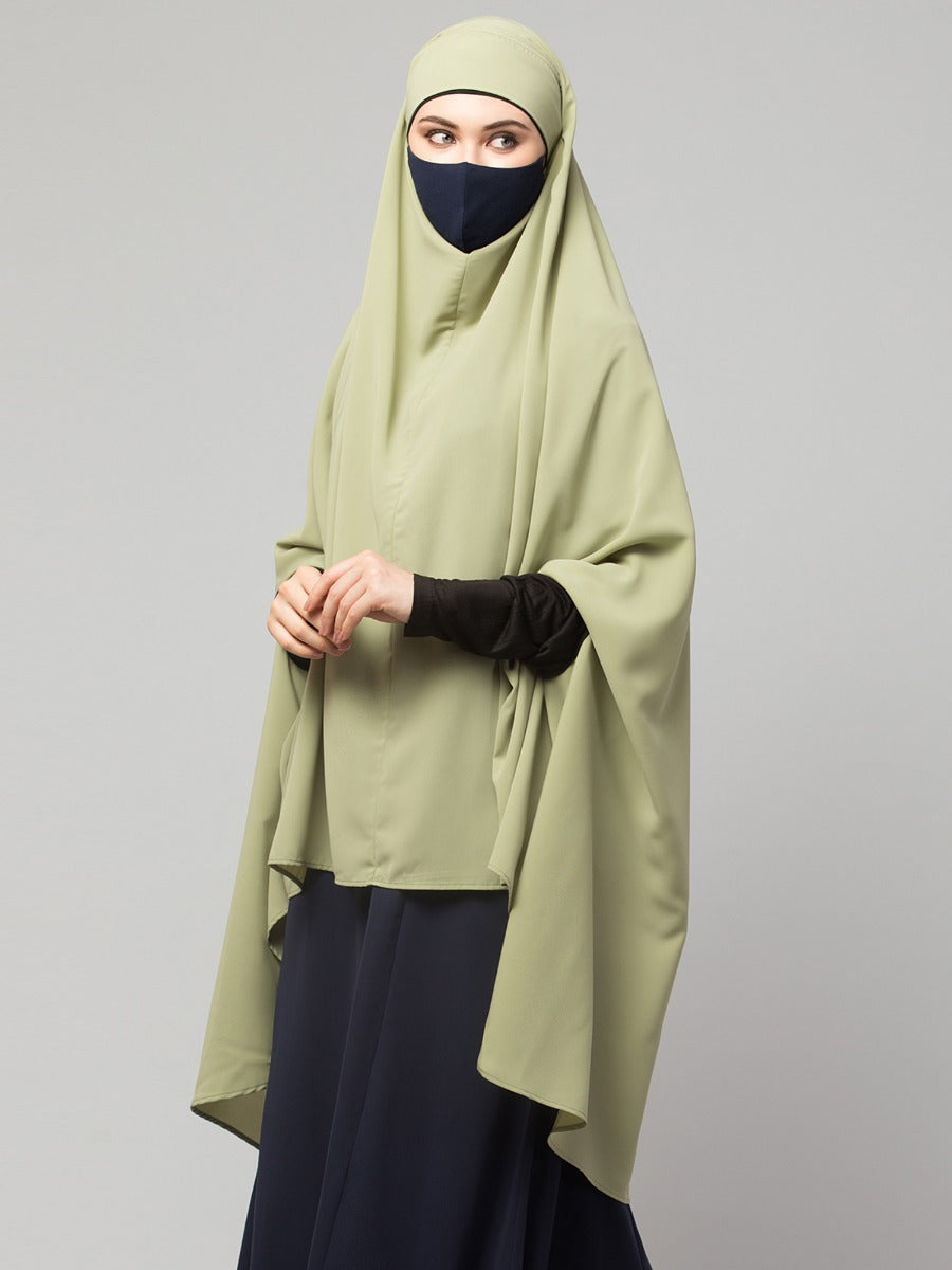 Khimar-Long Prayer Hijab With Mouth-Piece