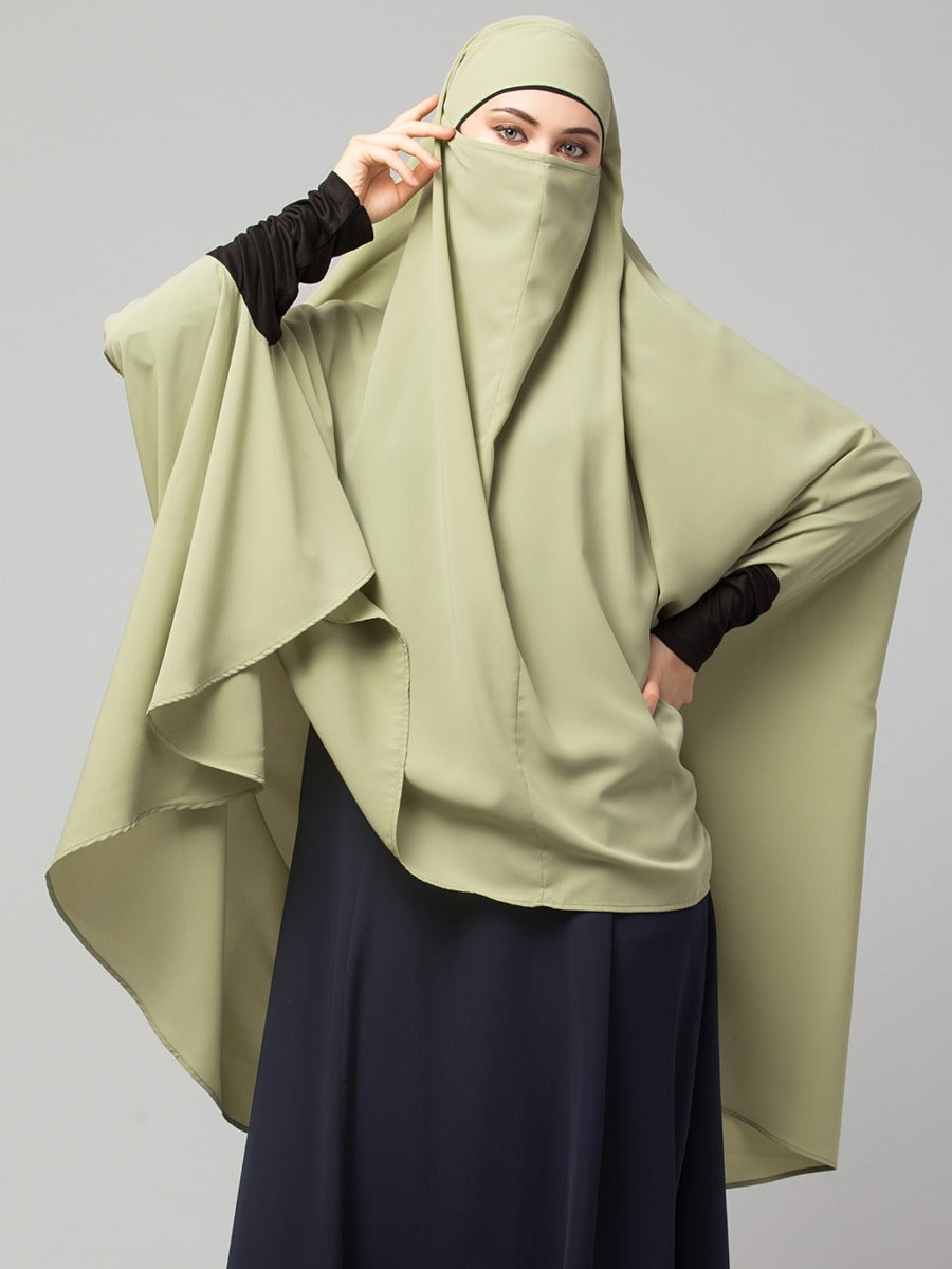 Khimar-Long Prayer Hijab With Mouth-Piece