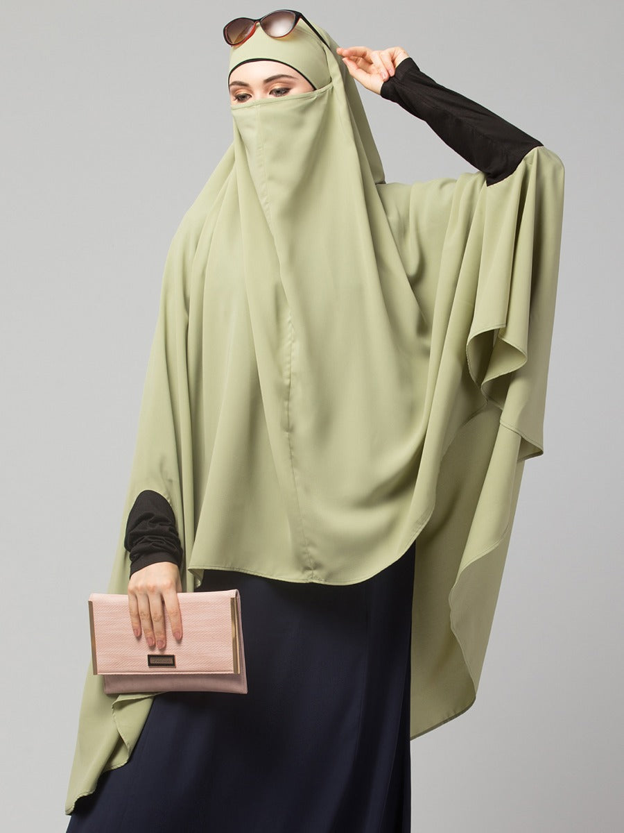 Khimar-Long Prayer Hijab With Mouth-Piece