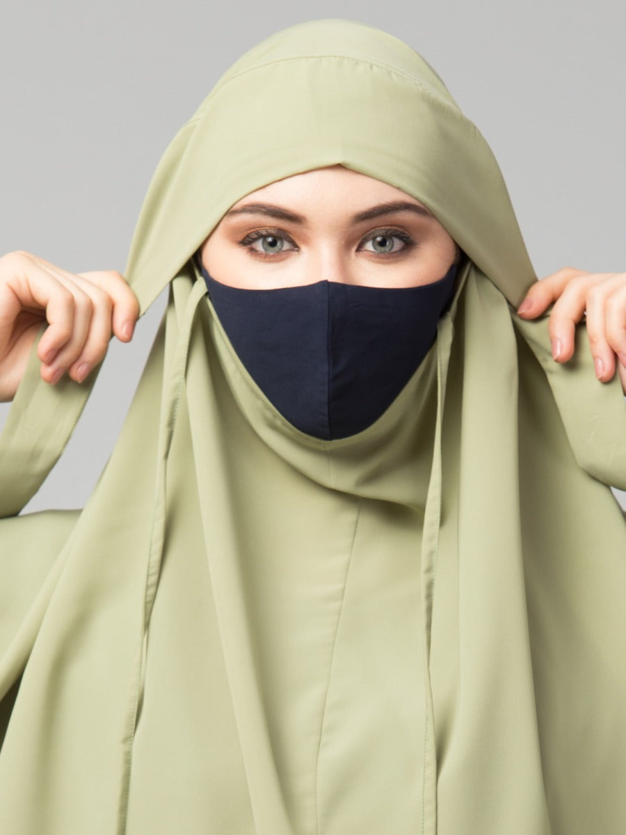 Khimar-Long Prayer Hijab With Mouth-Piece