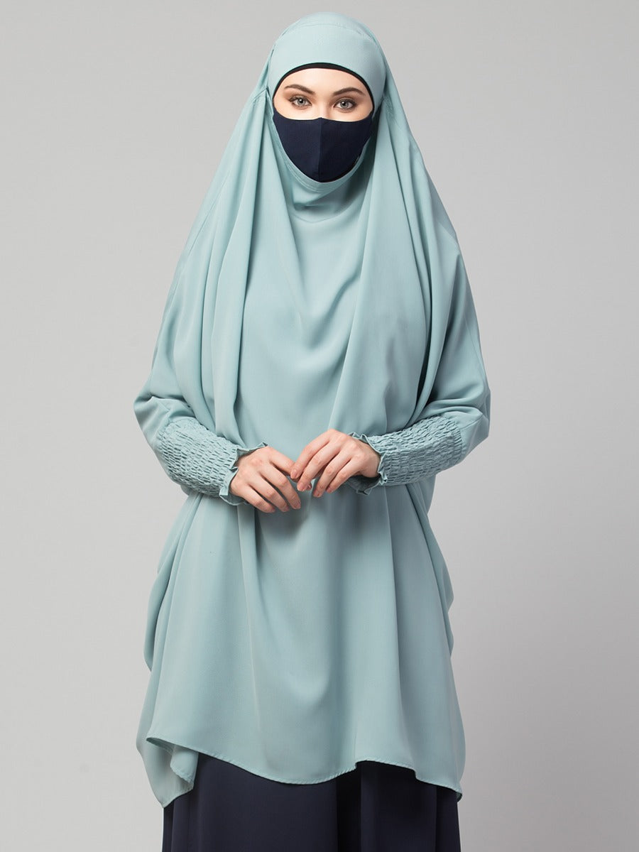 Khimar-Long Prayer Hijab With Mouth-Piece