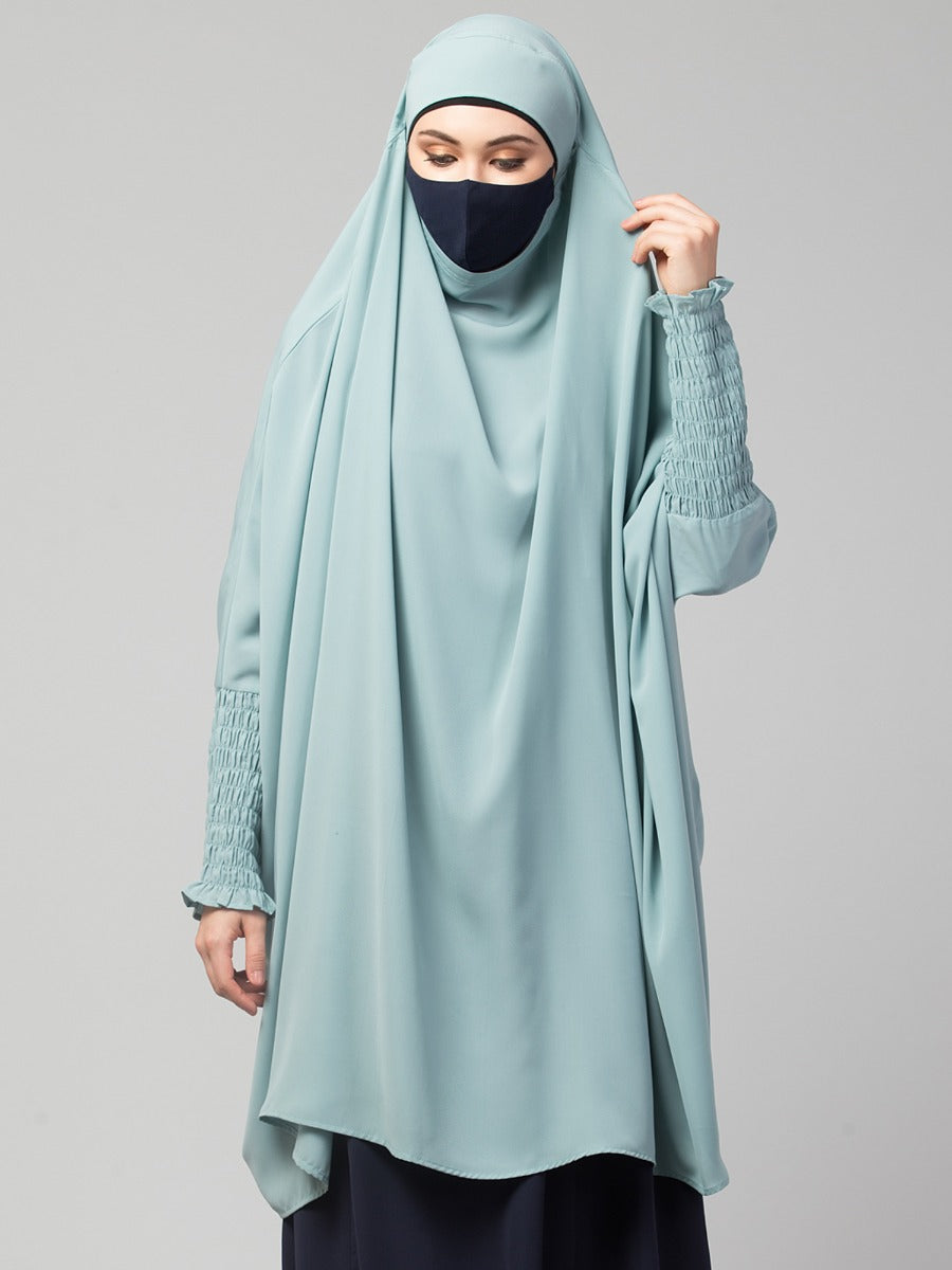 Khimar-Long Prayer Hijab With Mouth-Piece