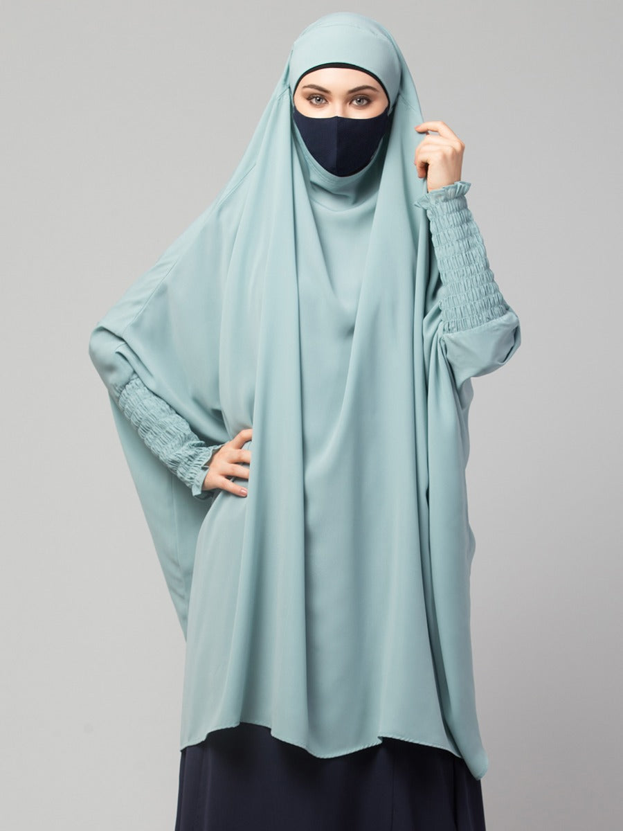 Khimar-Long Prayer Hijab With Mouth-Piece