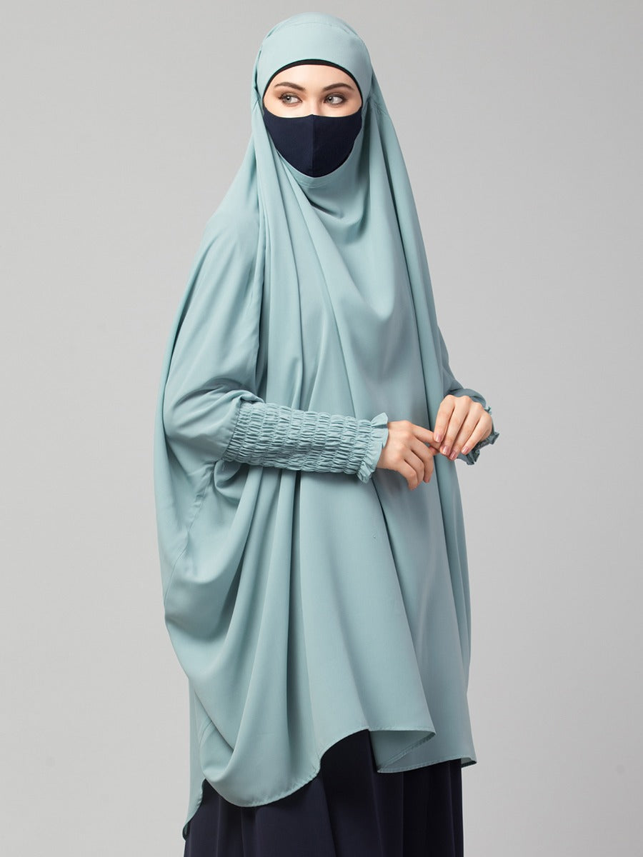 Khimar-Long Prayer Hijab With Mouth-Piece