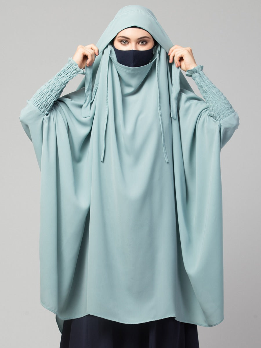 Khimar-Long Prayer Hijab With Mouth-Piece